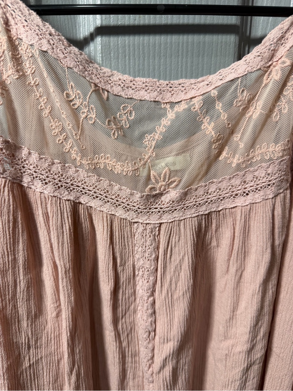 Maurices Blush Pink Lace-Trim Chemise